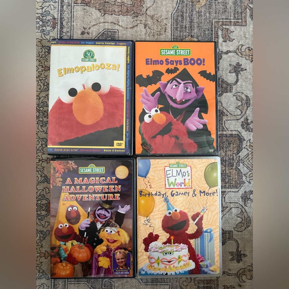 Sesame Street DVD lot of 4